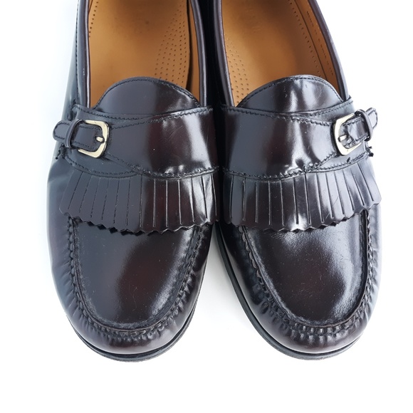 Cole Haan Mens Loafer Dress Shoes 13E Cherry Brown - Picture 3 of 8